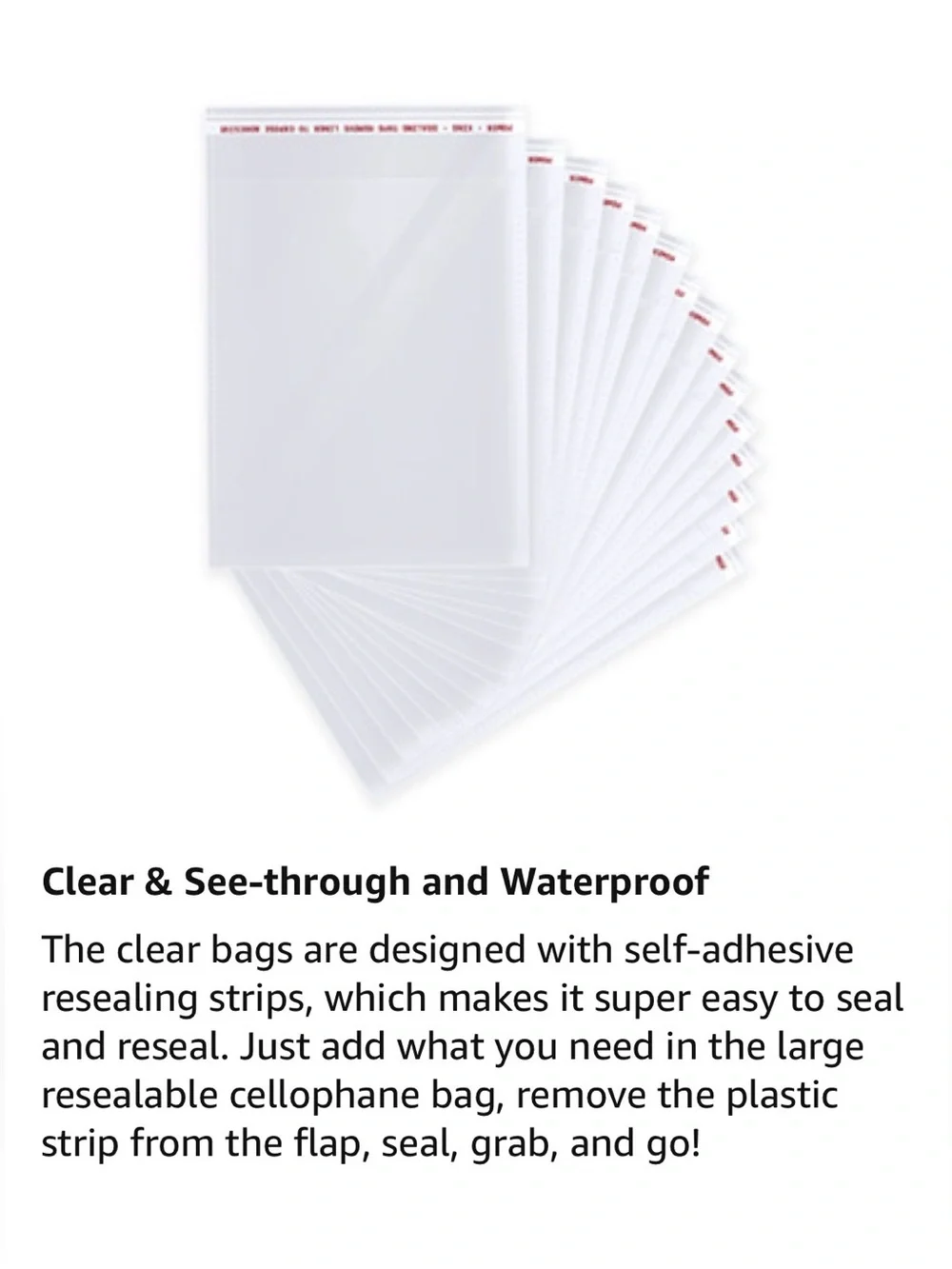 12 x 16” Large Resealable Cellophane Bags 100ct W/100-Free Thank You Stickers🌿🆕🌿